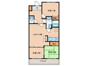 徳川園サンハイツ(205)の物件間取画像